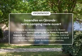 Notre camping d'Arcachon la Hume